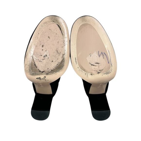 Gianvito Rossi Maeve Black Suede Ankle High Top Boots Pointed Toe Pumps Size 9.5 - Picture 11 of 11